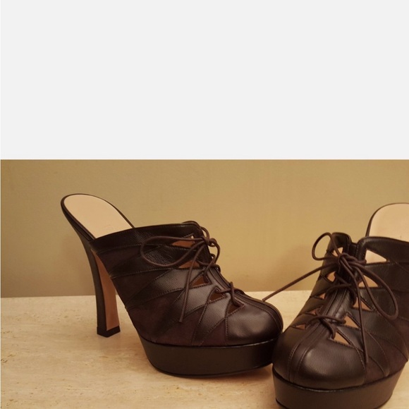 Versus Versace Elegant Black Heels - Picture 1 of 8